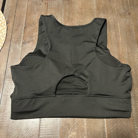 Black Large Sports Bra - Picture 3 of 3